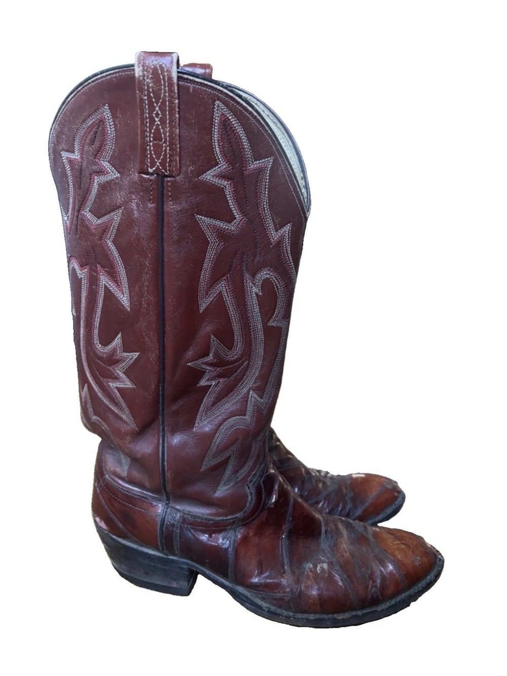 Tony Lama Brown Western Cowboy Boots